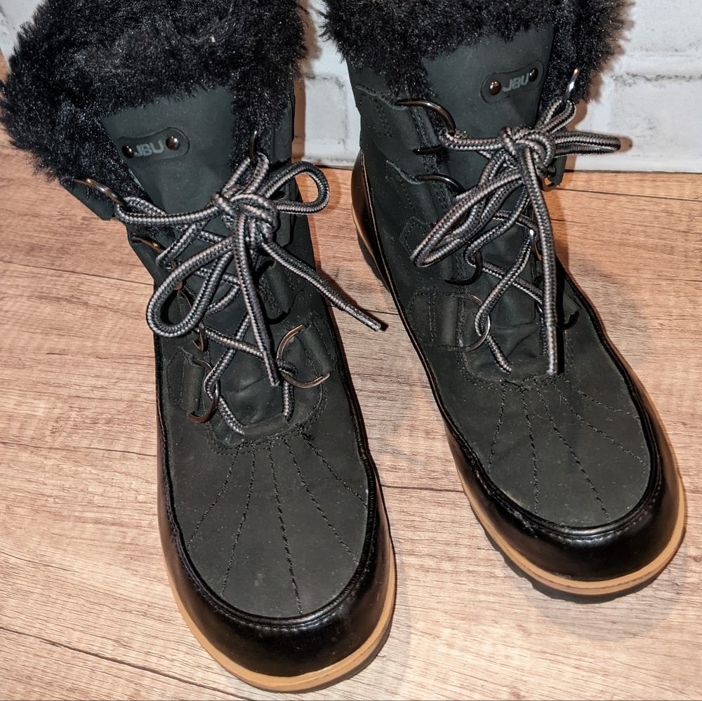 JBU Women's Black Bristol Weather Ready Ankle Boot Size 8